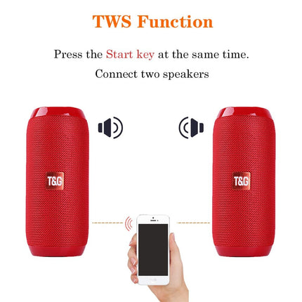 Portable Bluetooth Speaker, Mini Wireless USB for Outdoor & TF Card