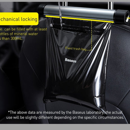 Car Trash Can Litter Bag Garbage Waste Bin with Lid Seat Organizer Accessory