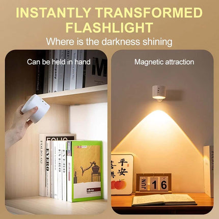 Rechargeable Magnetic LED Wall Sconce Night Lamp with Remote