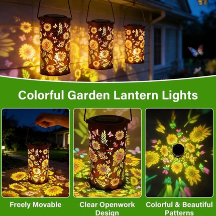 Solar Waterproof Hanging Lantern for Garden Patio Yard