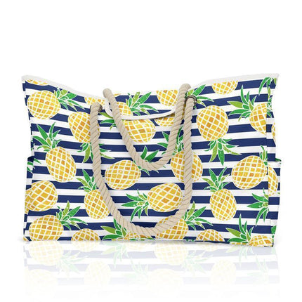Extra Large Waterproof Beach Tote for Women with Zip for Travel Swim