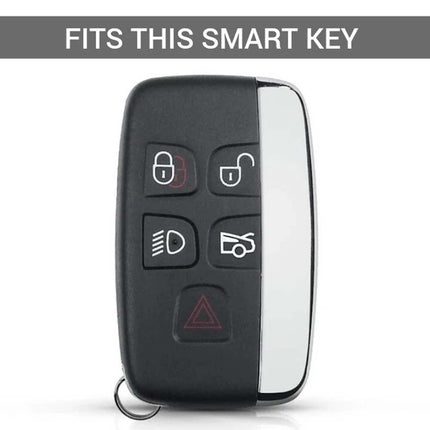Remote Key Fob Cover Case with Rope Keyring for Range Rover Land Rover Sport Evoque Jaguar XF XJ X
