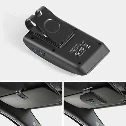 Sun Visor Bluetooth Car Kit - Wireless Handsfree Speakerphone Clip with Noise Reduction