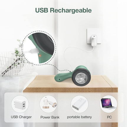 Portable Electric Lint Remover – USB Fabric Fuzz Shaver for Clothes & Debobbler