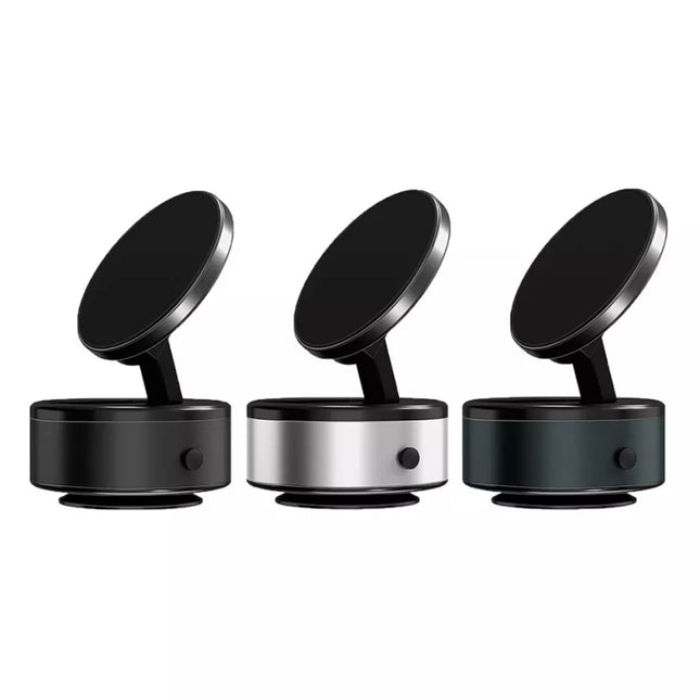 Auto-Unlock Phone Holder: Strongest Magnetic Suction + Fast Wireless Charging, 360° Rotating Dashboard Mount for All Phones
