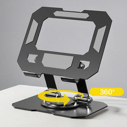 Portable Metal Desktop Swivel Stand for Tablet & Laptop, iPad Pro/Air