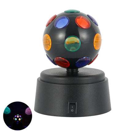 Battery Disco Ball Light Crystal DJ Party Club Lamp White LED Stage Light