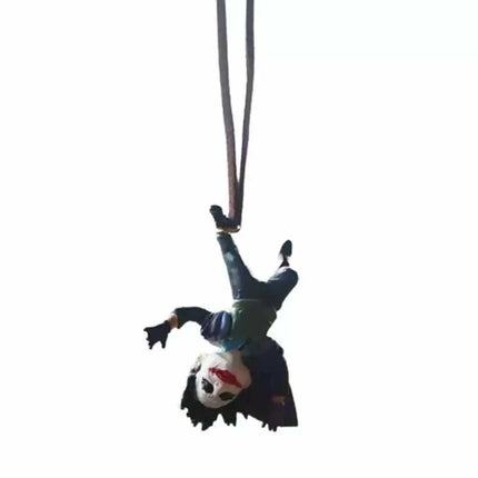 Joker Action Figure Car Accessory - Decorative Hanging Pendant for Rearview Mirror Interior Decor