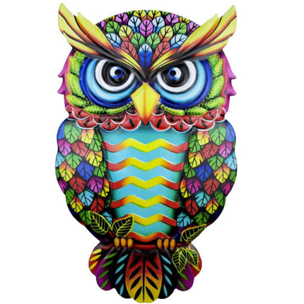 4PCS Metal Owl Fence Decor – Garden Wall Art Hanging