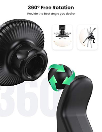 UGREEN Magnetic Wireless Car Charger Mount: 15W Fast Charging Phone Holder for iPhone 15/14/13, Galaxy S23, with Strong Magnet & Air Vent/Dashboard Mount