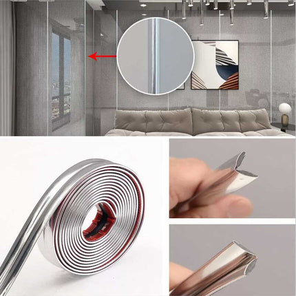 Self Adhesive Wall Edging Strip Flexible Corner Angle Trim for Living Room & Kitchen