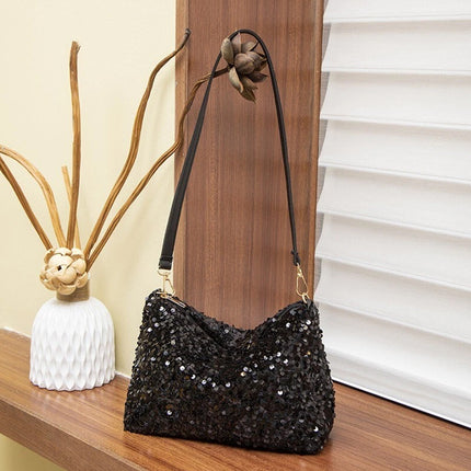 Sequin Evening Bag Clutch & Shoulder Purse for Women