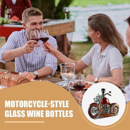 Vintage Wine Decanter Motorcycle Glass Whisky Liquor Bottle