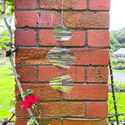 Helix 3D Metal Wind Spinner Hanging Ornament for Outdoor Yard & Garden