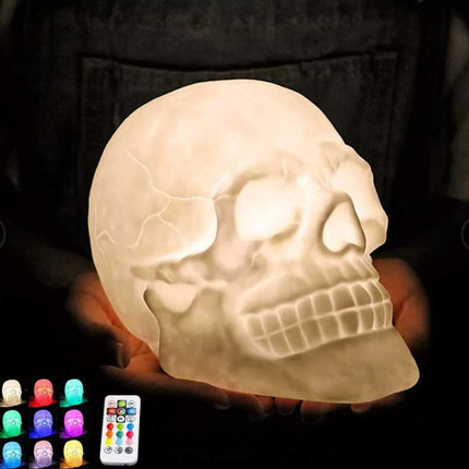 7 Colors Skull Night Light Touch/USB/Remote Bedside Lamp
