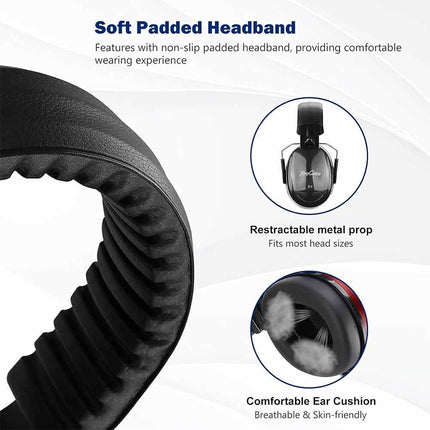 32dB Noise Reduction Earmuffs Safety Hearing Protection Defenders