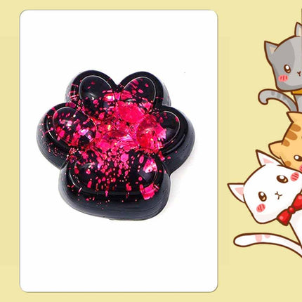 Starry Night Cat Paw Squishy Toy – Soft Fidget Squeeze Cat Claw Stress Reliever