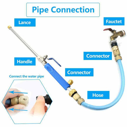 Hydro Jet High Pressure Washer Spray Gun Nozzle Wand Cleaner