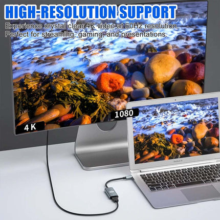USB-C to HDMI Adapter 4K 60Hz for Laptop, Tablet, TV