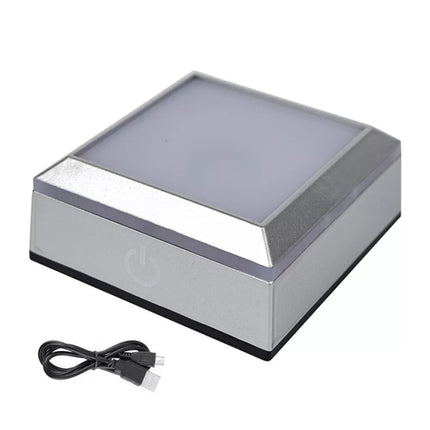 Square/Round 3D LED Light Base Stand for Crystal Art Glass Display