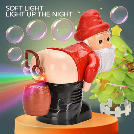 Electric Santa Claus Bubble Machine with Music & Light Entertainment