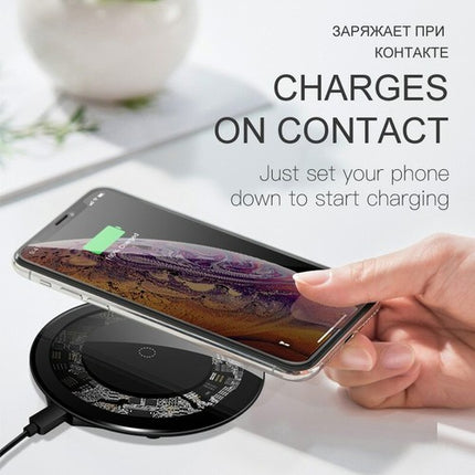 30W Fast Wireless Charging Pad for iPhone 12-14 & Samsung S23+ / S24+