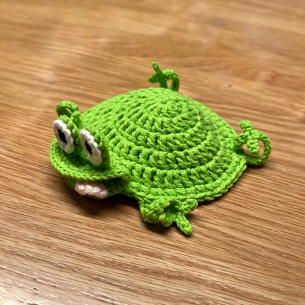 Handmade Crochet 3D Animal Coaster Cute Knitted Mug Rug Round Drink Mat