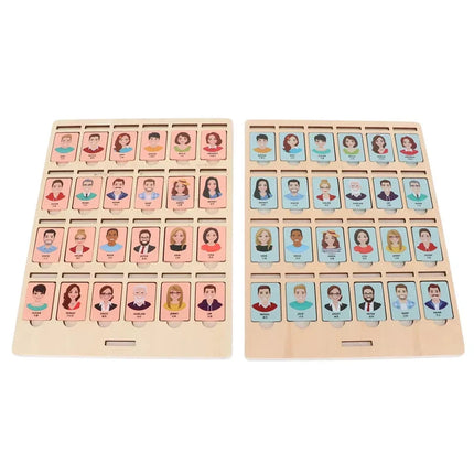 Wooden Guessing Game Board – Logical Thinking Training Toy for Kids