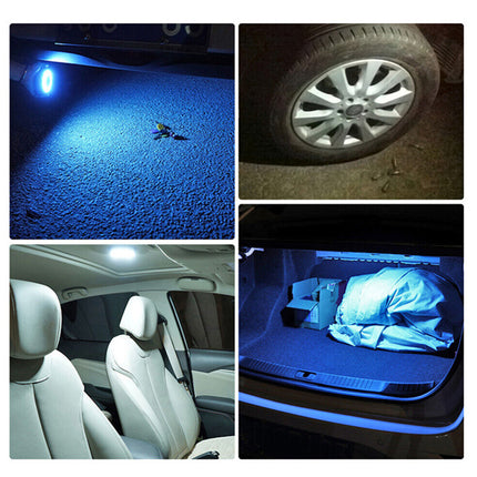 Magnetic USB Rechargeable LED Car Dome Light - Stick to Roof & Clip Visor, Portable Multi-Use Reading Lamp