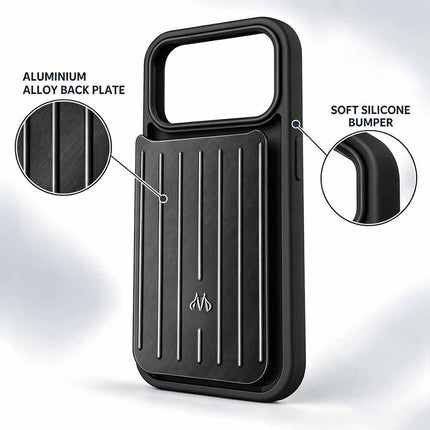 2026 New Black Aluminum Phone Case for iPhone 18 Pro