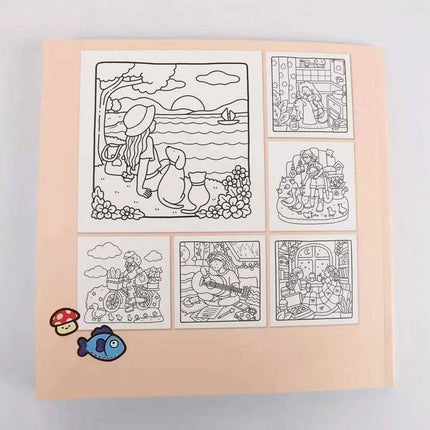 Cozy Daily Girl Moments: Coloring Book for Teens & Adults