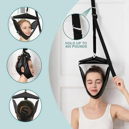 Adjustable Neck Traction Device – Comfortable Head Hammock for Pain Relief