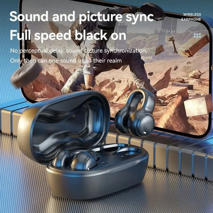 Open Ear Clip-On Wireless Earbuds for iPhone & Android