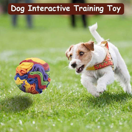 Dog Snuffle Ball Foraging Toy IQ Training Enrichment Puzzle Multicolor