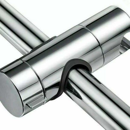 Adjustable Shower Riser Rail Holder & Hose Slider Clamp