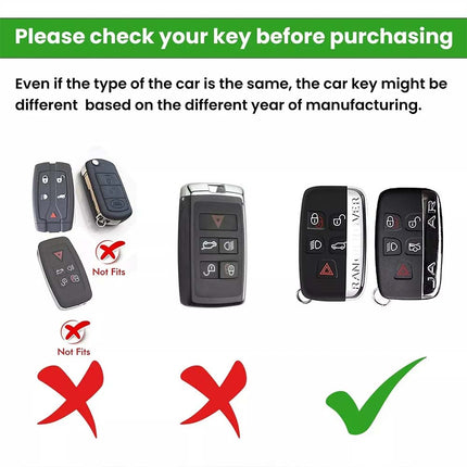 Zinc Alloy Key Fob Case Cover for Range Rover Sport Evoque Jaguar XF XJ X Series Remote Key