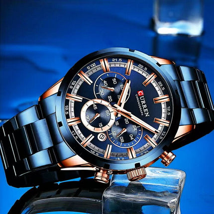 Men's Military Sport Silicone Watch with Calendar for Boys