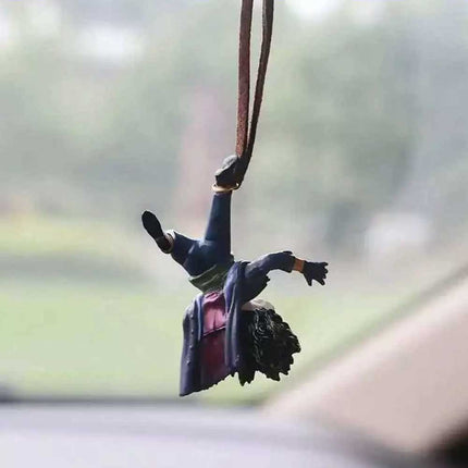 Joker Action Figure Car Accessory - Decorative Hanging Pendant for Rearview Mirror Interior Decor