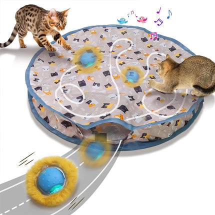 Interactive Chirping Hide & Seek Ball for Smart Cats