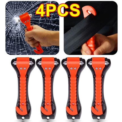 4X Car Emergency Escape Hammer Seatbelt Cutter Window Glass Breaker Tool