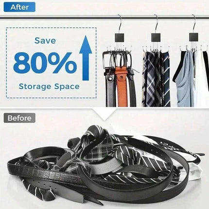 2PCS Hanger Belt Organizer Rack – Space Saving Closet Hooks