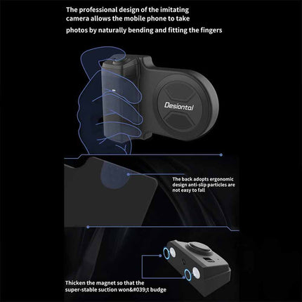 360° Magnetic Phone Grip Selfie Remote Universal Camera Bracket Holder