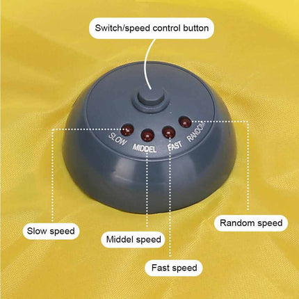 Electronic Interactive Rotating Undercover Mouse Cat Toy with Meow & Puzzle