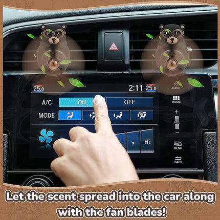 Bear Car Air Freshener Vent Clip - Cute Car Accessories Aroma Diffuser for Air Vent