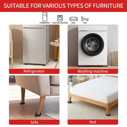 4Pcs Anti-Vibration Washing Machine Support Mat Feet Pads