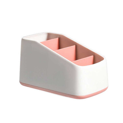 3 Grid Desktop TV Remote Control Holder Storage Box - Table Organizer Tidy Case for Living Room
