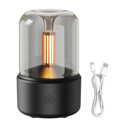 Black Vintage USB Aroma Diffuser & Humidifier, 120ml