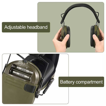 Slim Electronic Shooting Earmuff – Noise-Blocking Hearing Protection