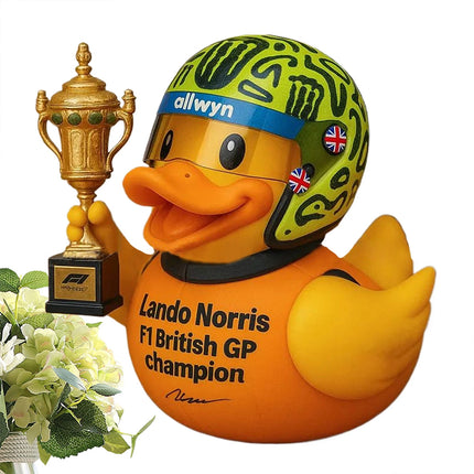 Lando Norris 2025 British GP Champ Funny Duck Ornament