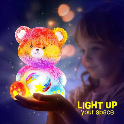 Paint Your Own Bear Lamp Arts & Crafts Painting Kit for Kids DIY